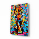 Tiger Glass Wall Art.